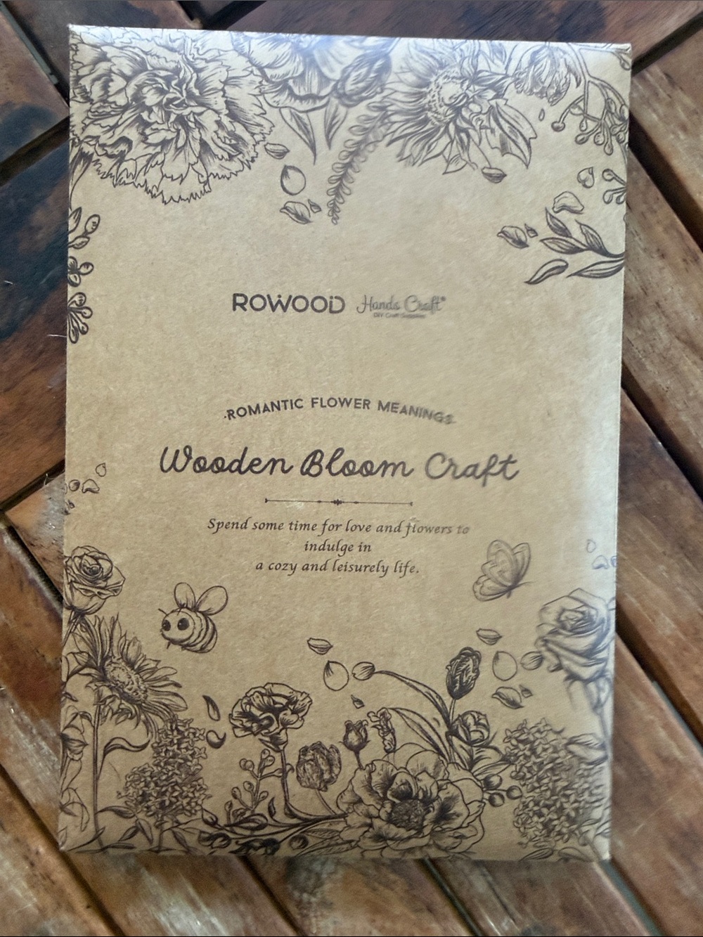 ROWOOD Wooden Bloom Craft Kit - lilac